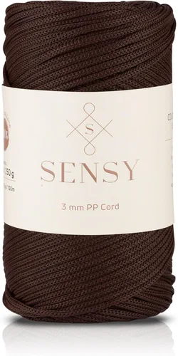 Miniatura 117 de Sensy - Cuerda de poliéster prémium de 0.118 pulgadas (0.118 in), 131 yardas, 100% polipropileno, cordón de macramé, cuerda de ganchillo de 0.118