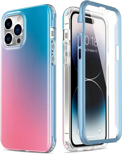 Miniatura 19 de Esdot Funda para iPhone 14 con Protector de Pantalla Integrado, Funda Resistente de Grado Militar con Diseños de Moda para Mujeres y Niñas, Funda