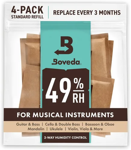 Miniatura 11 de Boveda Instrumentos musicales de madera, control de humedad de 2 vías RH, 49% RH, tamaño 70 para instrumentos de madera, protege todos