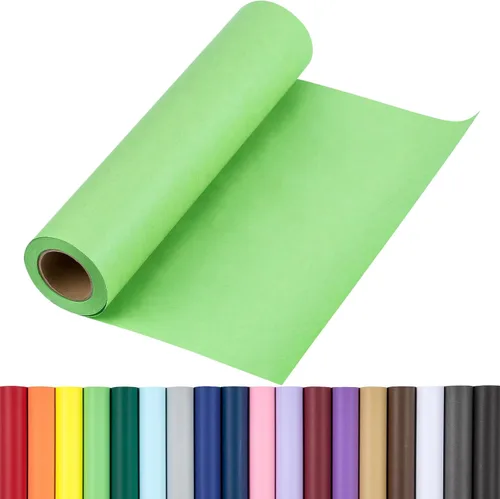 Miniatura 36 de RUSPEPA Rollo de papel de regalo azul marino kraft, 17.5"x 393" (32.8'), papel de regalo reciclable azul para regalos de cumpleaños, cubierta