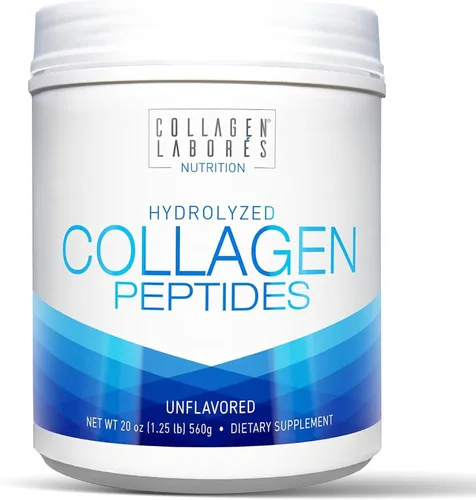 Péptidos de colágeno hidrolizados puros (20 onzas) – Colágeno en polvo sin sabor – Alimentado con pasto, criado en pastos – Sin OMG, sin gluten –