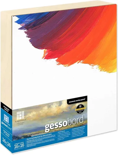 Miniatura 15 de Ampersand Art Supply Panel de pintura de madera de Gesso: Serie Museo Gessobord, 11 "x 14", perfil plano de 1/8
