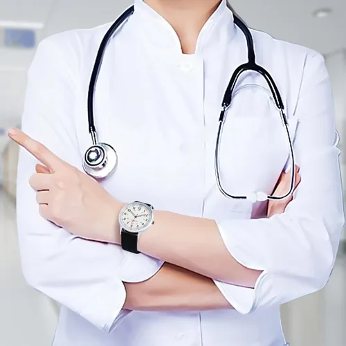 Miniatura 3 de IBSO Reloj de Mujer para Enfermera Fácil de Leer Esfera Relojes de Pulsera Correa de Silicona Resistente al Agua Relojes con Segundero y 24 Horas