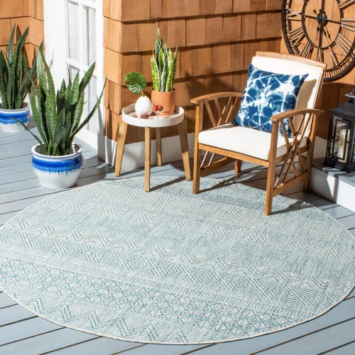 Miniatura 77 de SAFAVIEH Alfombra lavable para exteriores, colección Courtyard de 2.3 x 16 pies, color negro y gris, no desprende pelusa y de fácil limpieza, ideal