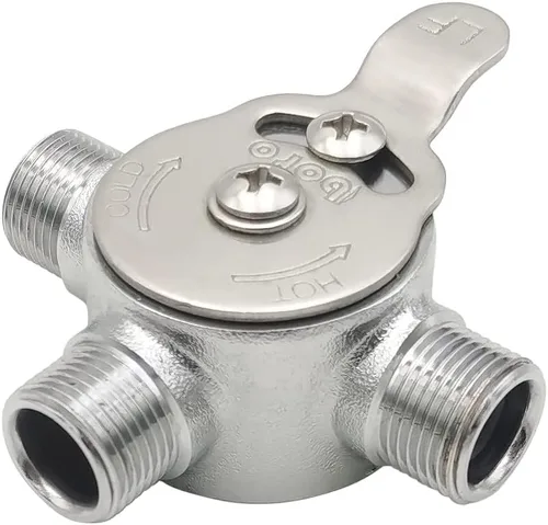 Miniatura 5 de HYDRO MASTER Válvula mezcladora de agua mecánica, Válvula de templado termostática, Construcción de latón sin plomo, Conexiones de compresión de 3/8