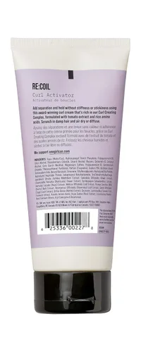 Miniatura 2 de AG Care Re:Coil Activador de Rizos Crema para Rizos con Aminoácidos de Queratina - Crema Ultra-Nutritiva para Cabello Rizado para Rizos Definidos