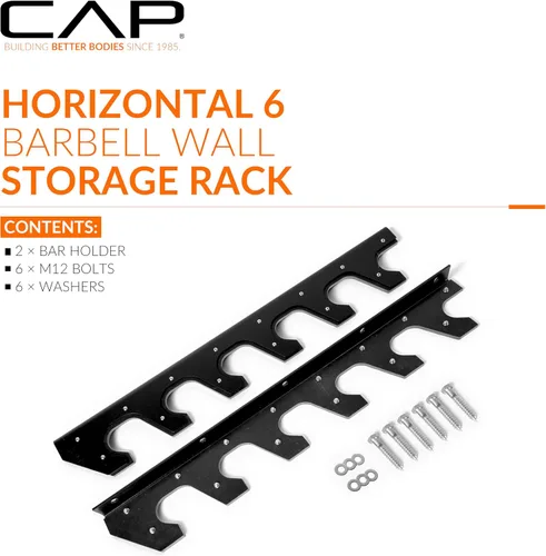 Miniatura 2 de CAP Barbell Horizontal Bar Wall Rack