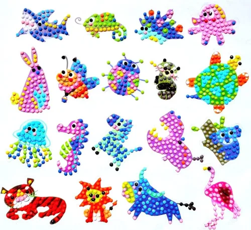 Miniatura 9 de FONYANE Kits de arte de diamantes para niños y niñas y niños, kits de joyería de calcomanías de animales, kit de manualidades para niños de 4, 5, 6