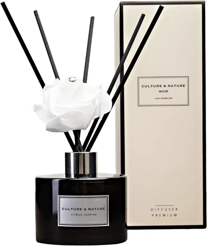 Miniatura 31 de CULTURE & NATURE - Set de difusor de varillas de 6.7 onzas líquidas (200ml) - Difusor con varillas perfumado a vainilla - Fragancia para el hogar