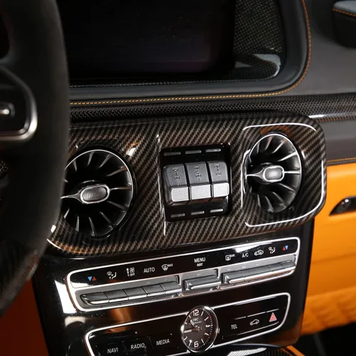 Miniatura 3 de Marco de ventilación frontal para Mercedes Benz Clase G (2019-2020), consolas centrales, salida de viento de aire acondicionado, tablero de ABS