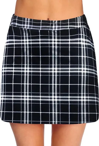 Miniatura 27 de Ekouaer Falda pantalón de golf de 16 pulgadas para mujer con bolsillos interiores de silicona, falda de tenis atlética de secado rápido