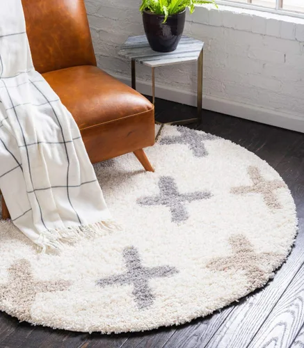 Miniatura 12 de Unique Loom Hygge Shag Collection - Alfombra rectangular moderna de inspiración marroquí, diseño geométrico, felpa y acogedora, 4 pies x 6 pies