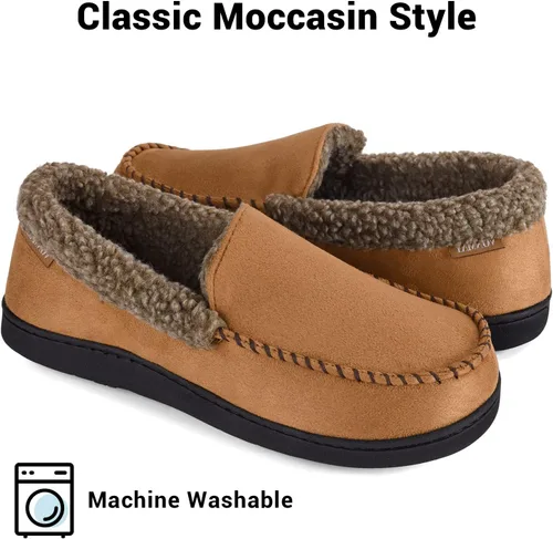 Miniatura 5 de Mocasines para hombre, con forro polar, espuma viscoelástica, para interiores y exteriores