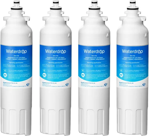 Miniatura 11 de Waterdrop LT800P Filtro de agua para refrigerador, NSF 401&53&42, compatible con LG LT800P, ADQ73613401, Kenmore 9490, 46-9490, 469490, ADQ73613402