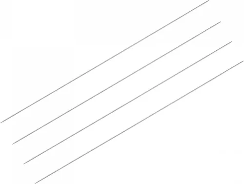 Miniatura 6 de uxcell Juego de 2 pares de agujas de tejer, 0.063 in de diámetro, 15.75 pulgadas de largo, acero inoxidable, agujas de suéter de doble punta