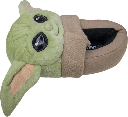 Miniatura 4 de STAR WARS The Mandalorian, Grogu Baby Yoda - Pantuflas de cuerpo completo para niños, talla 1112 a 45