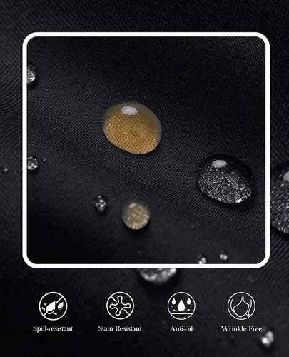 Miniatura 5 de Siliteelon - Camisas de vestir con protección contra manchas, sin arrugas, de manga corta, color liso, con botones, para mujer