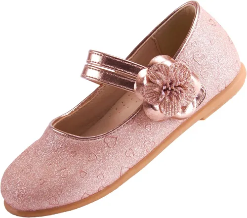 EIGHT KM Zapatos de vestir para niñas pequeñas Zapatos Mary Jane para niñas Mary Jane Flats Zapatos de ballet Fiesta, niña de flores, zapatos de
