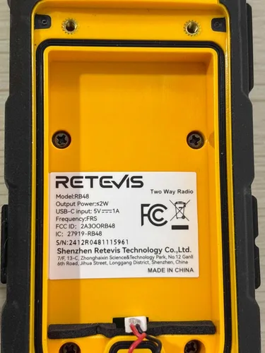 Miniatura 18 de Retevis RB48 Walkie Talkies Impermeables, Radio Bidireccional de Alta Resistencia, Triple Prueba Avanzada, Llamada por Vibración, USB-C, SOS