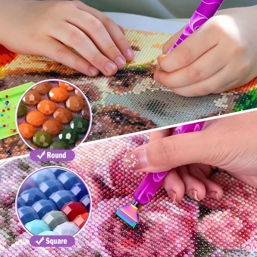 Miniatura 7 de DoreenBow 21 piezas de accesorios para bolígrafos de arte de diamantes de arco iris, puntas multiplacer, herramientas de pintura de arte de diamante