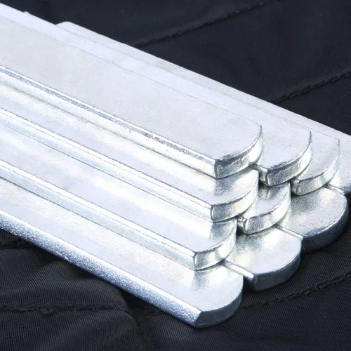 Miniatura 2 de PXRJE Chaleco con peso placas de acero ajustable a prueba de óxido de entrenamiento de fuerza placa de acero larga con cabeza redonda para cargar