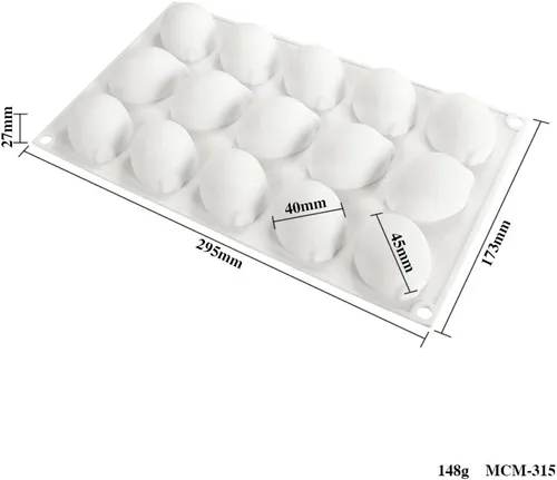 Miniatura 2 de Molde de silicona para hornear, antiadherente, pastelería, chocolate, pastel, postre, herramientas de decoración (limón V_11.8x6.8x0.11 pulgadas)