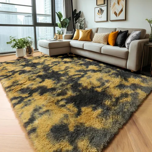 Miniatura 15 de Alfombras de color verde salvia para dormitorio, sala de estar, alfombra peluda esponjosa de 5 x 8 pies para guardería, aula, adolescentes, niños
