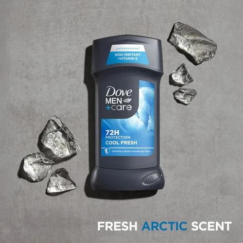 Miniatura 4 de Dove Men+Care - Desodorante antitranspirante Cool Fresh, 4 unidades para un aroma Aqua de larga duración, con protección 72H, 2.7 onzas