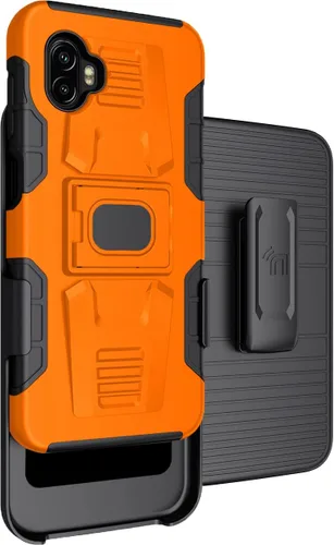 Miniatura 10 de Funda con clip para Galaxy XCover 6 Pro, Nakedcellphone Funda de agarre de anillo resistente con soporte [placa de montaje integrada]