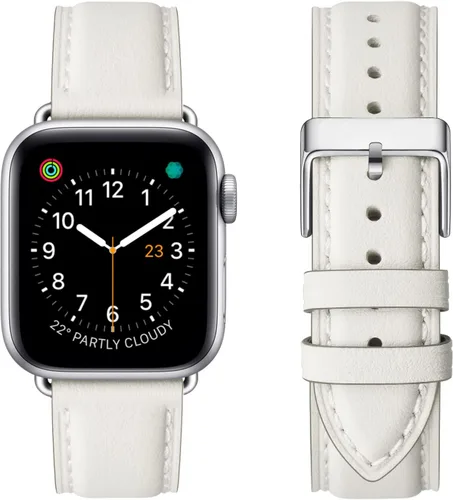 Miniatura 37 de Bandas cuadradas compatibles con Apple Watch de 38 mm, 40 mm, 41 mm, 42 mm, 44 mm, 45 mm, 49 mm, correa de muñeca de cuero genuino para iWatch SE
