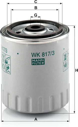 Miniatura 4 de MANN-FILTER WK 817/3 X Filtro de combustible