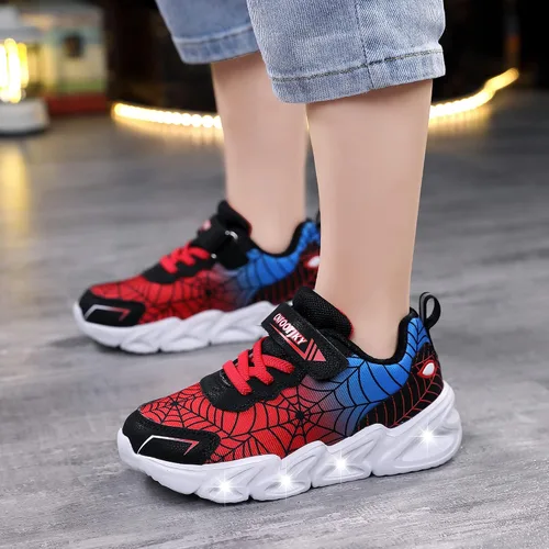 Miniatura 4 de Zapatos ligeros con luces LED intermitentes de malla transpirable para caminar para niños pequeños y niños pequeños