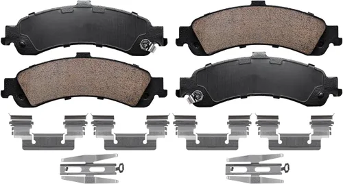 Miniatura 7 de Detroit Axle - Pastillas de freno para Chevy Silverado 1500 GMC Sierra 1500 2001-2005, Yukon XL Avalanche Suburban 1500 Tahoe Cadillac Escalade ESV