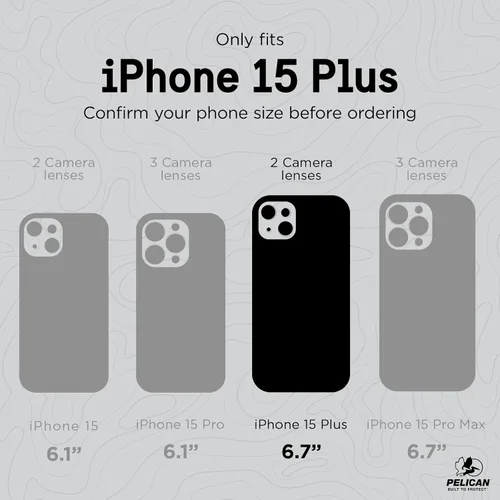 Miniatura 4 de Pelican Ranger Series - Funda para iPhone 15 Plus de 6.7 pulgadas [compatible con MagSafe] [antiamarillento] Funda magnética para teléfono