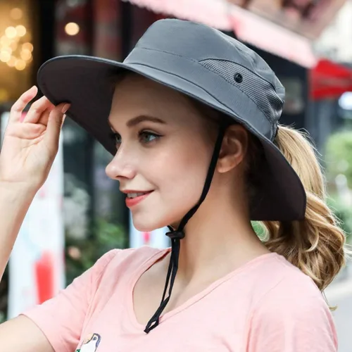 Miniatura 6 de Gorra FPS 50+ de ala ancha impermeable con protección UV para mujer