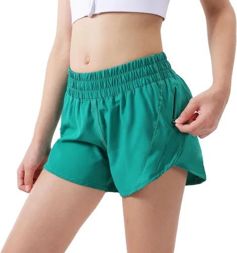 Miniatura 3 de Aurefin Pantalones cortos deportivos para niñas, pantalones cortos de secado rápido para niños, adolescentes y niñas, pantalones cortos deportivos