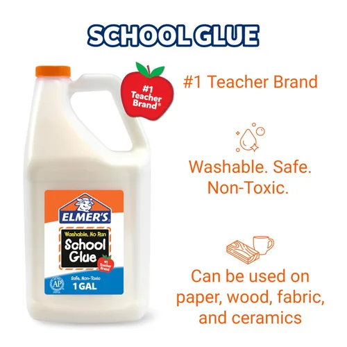 Miniatura 3 de Elmer's pegamento escolar líquido lavable, 1 galón, 1 unidad - Ideal para hacer slime