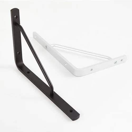 Miniatura 4 de Soportes de estante triangulares de aleación de aluminio sólido y grueso, para lavabo, lavabo industrial, soportes flotantes para estantes de pared