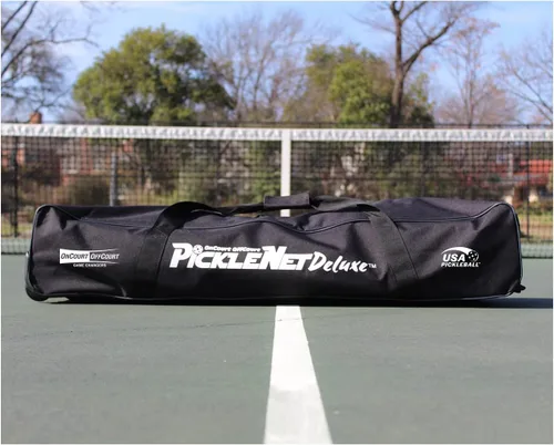 Miniatura 5 de Oncourt Offcourt PickleNet Deluxe TAPND - Sistema de red de pickleball con ruedas de bloqueo de tubos ovalados de 22 x 34 pulgadas