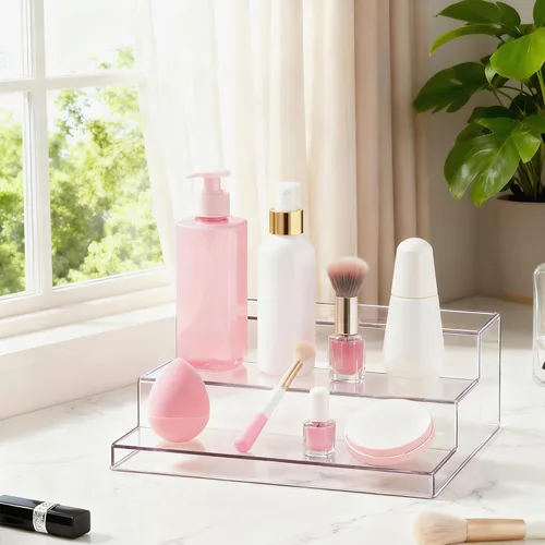 Miniatura 5 de vacane Estante de especias transparente, organizador de especias de 3 niveles para gabinete, estante de especias y organizadores de perfumes