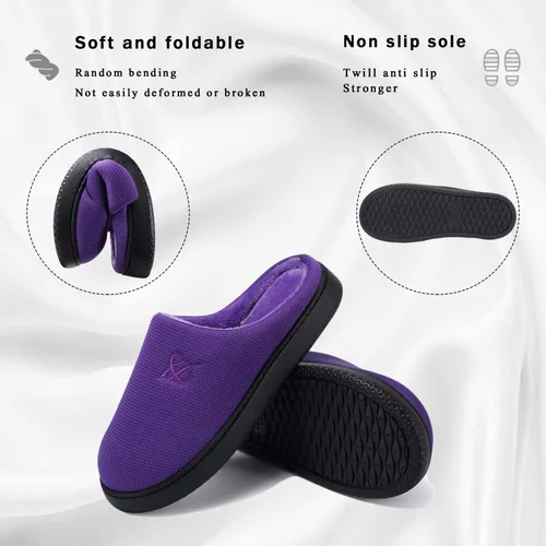 Miniatura 3 de Pantuflas de espuma viscoelástica para mujer y hombre.