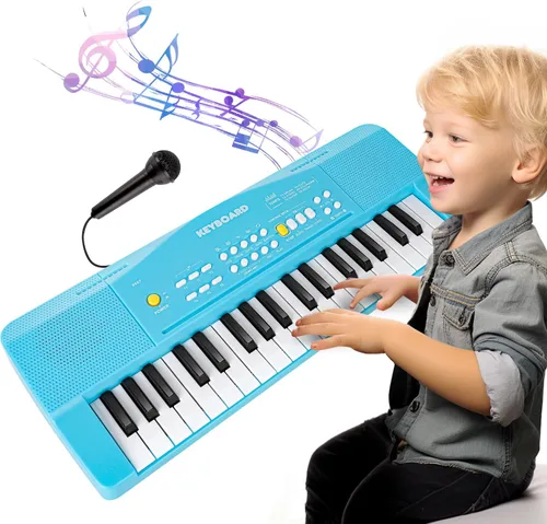 Miniatura 10 de Juguete de Piano para Niños Teclado de Piano Juguete para Niñas y Niños de 3 4 5 6 7 8 Años Principiantes Teclados Eléctricos con Micrófono Juguetes