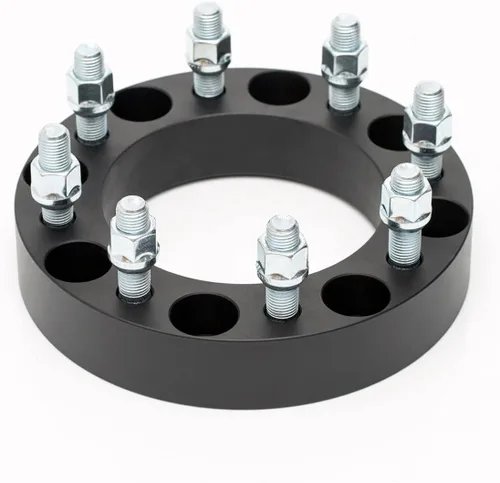 Miniatura 8 de Espaciadores de Rueda Forjados Negros 8x6.5 Pulgadas 1.5 Pulgadas con Pernos 14x1.5 Compatibles con Chevrolet GMC 8 Lug 8x165.1 para 1999-2010