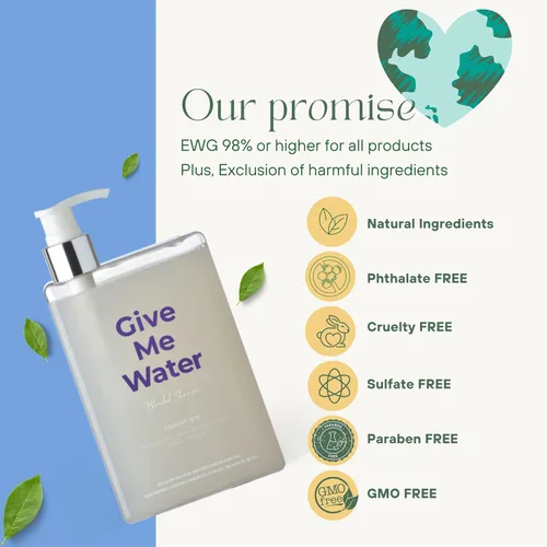 Miniatura 3 de GiveMeWater Shampoo - Solución profesional para la pérdida de cabello para hidratar y calmar el cuero cabelludo seco (12.17 fl oz)