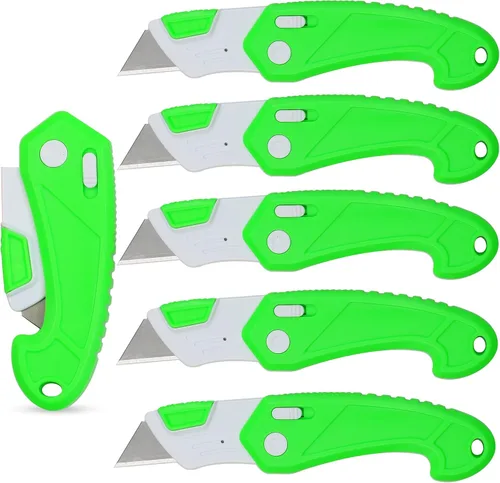 Cortador plegable de plástico ABS ligero y fuerte (6, verde)