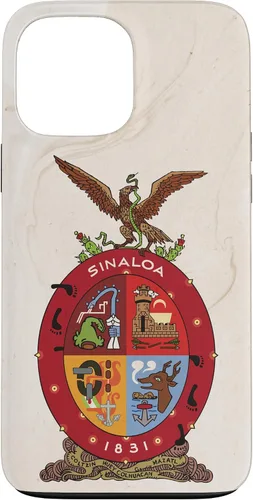 iPhone 13 Pro Max Bandera de Sinaloa y fondo elegante - Funda Sinaloense Pride