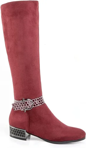 Miniatura 2 de ANN CREEK Botas 'Orizea' de gamuza sintética con tacón bajo y correas estampadas para colmena