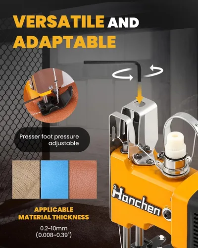 Miniatura 4 de Hanchen Máquina de coser de bolsas Máquina de sellado de bolsas de alta velocidad Máquina de cierre de bolsas Máquina de costura de bolsas Máquina