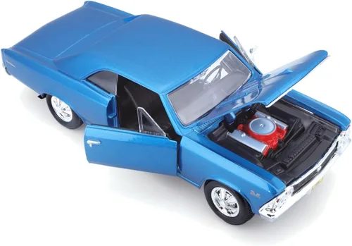 Miniatura 2 de Maisto 1:24 1966 Chevy Chevelle SS 396 Modelo de coche, multicolor