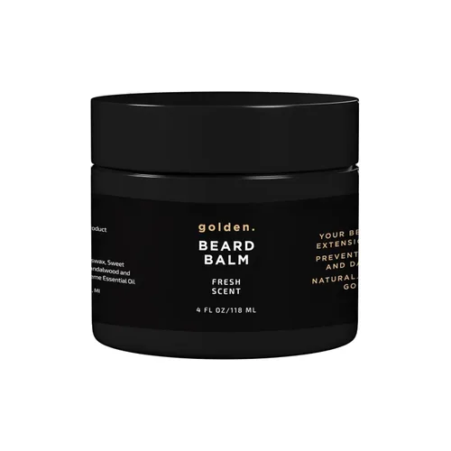 Miniatura 8 de Golden Grooming - Bálsamo para barba – Domina los flaways y promueve un crecimiento más grueso, cera de peinado natural con manteca de karité
